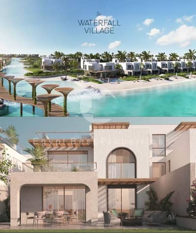 للبيع Sky Villa داخل مشروع The Med في رأس الحكمة بالساحل الشمالي، أحد أبرز المشروعات الساحلية الفاخرة على البحر المتوسط.