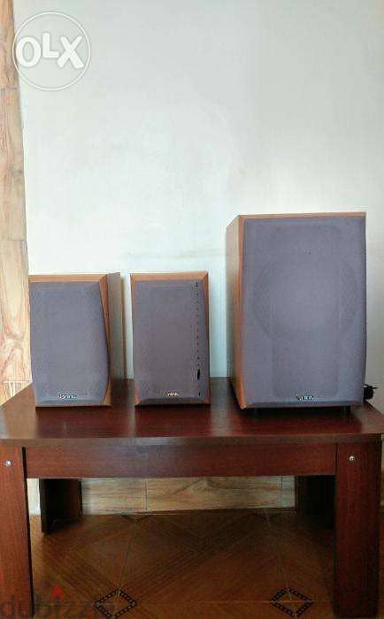 Infinity speakers subwoofer - سماعات هوم ثياتر صب ووفر 2