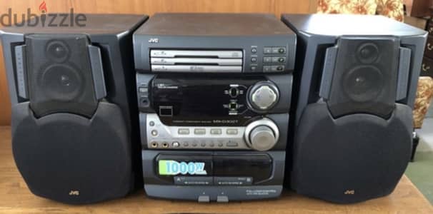 JVC MX-D302T Compact Component Home Audio System - 1000W