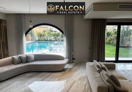 فيلا standalone villa للبيع استلام فوري تشطيب كامل فيو مفتوح لاندسكيب دقايق من التجمع الخامس بجوار City Gate . El Patio Jade . hyde park new cairo