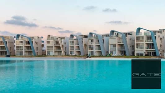 Resale-lowest price 2 beds garden- direct lagoon- fouka