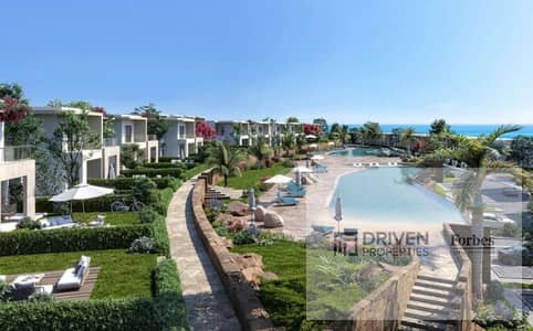 Super Lux Chalet with Direct Sea View for Sale by Installments Amwaj Sea Shore Hyde Park North Coast Ras El Hekma