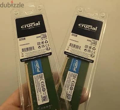 Crucial 64GB (2x32GB) DDR4 3200MHz UDIMM - Desktop RAM