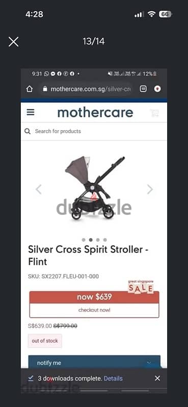 silver cross spirit stroller 4