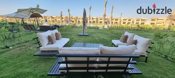 شالية أرضي بجاردن بفيو مفتوح علي البحر والبول للبيع في العين السخنه قريه لافيستا جاردنز _ Ain sokhna _ Lavista gardens