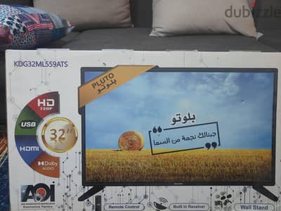 شاشه بلوتو 32 بوصة رسيفر داخلي جديده زي ماهي لم تستعمل اتفتحت للتجربه