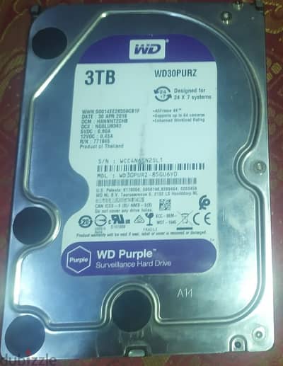هارد ساتا ويسترن ديجيتال 3 تيرا - western digital 3 TB هارد ساتا ويسترن ديجيتال 3 تيرا - western digital 3 TB