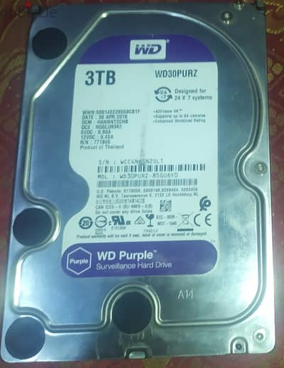 هارد ساتا ويسترن ديجيتال 3 تيرا - western digital 3 TB هارد ساتا ويسترن ديجيتال 3 تيرا - western digital 3 TB