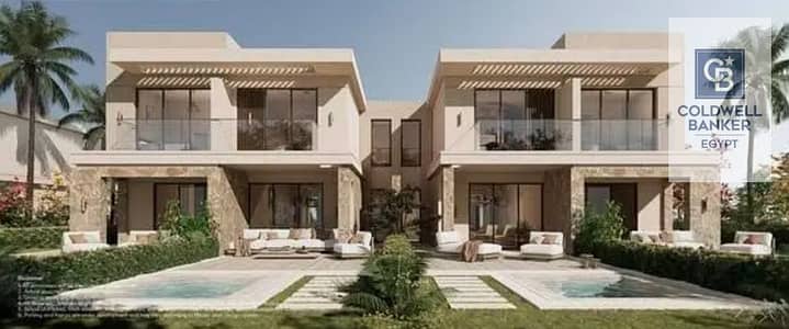 Direct on Sea Fully Finished Luxury Villa for Sale in Sodic Caesar - North Coast