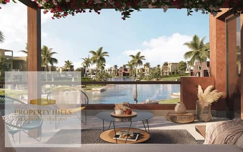 FOR SALE IN MAKADI HEIGHTS FULLY FINISHED VILLA+ WITH KITCHEN CABINS AND  DOUBLE VIEW SEA AND LAGOON WITHOUT DOWN PAYMENT AND INSTALLMENTS OVER 7YEARS
