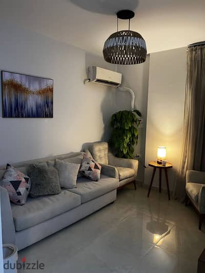 apartment with darden fully furnished for rent in mountain view I city New Cairo