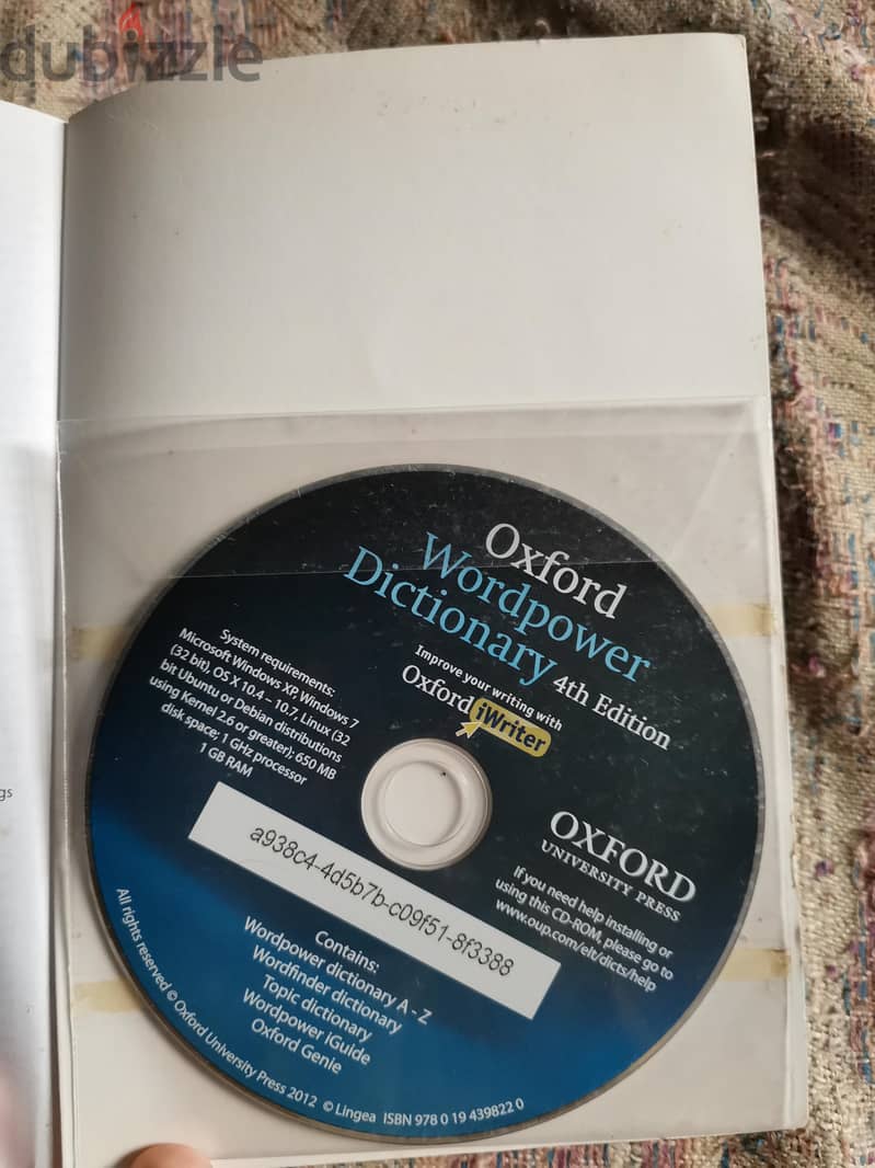 Oxford English dictionary 4th edition. 1