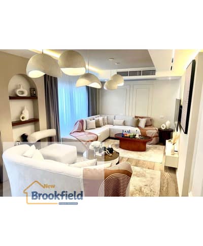 Fully Furnished Ground Floor Apartment with Hotel-Style Finishing & Garden for Rent in Galleria Moon Valley Compound – New Cairo 