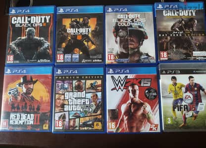 العاب ps4 بحالة جيدة جدا جدا