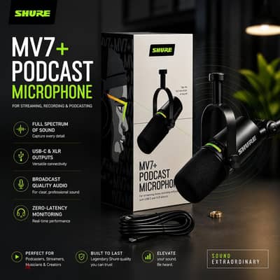 microphone Shure MV+