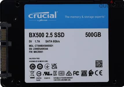 ssd 500 giga  crucal zero