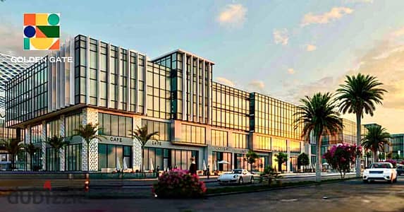 Office 155 square meter for rent in Golden Gate mall on directly on Al-Tassieen Street in the Fifth Settlement.