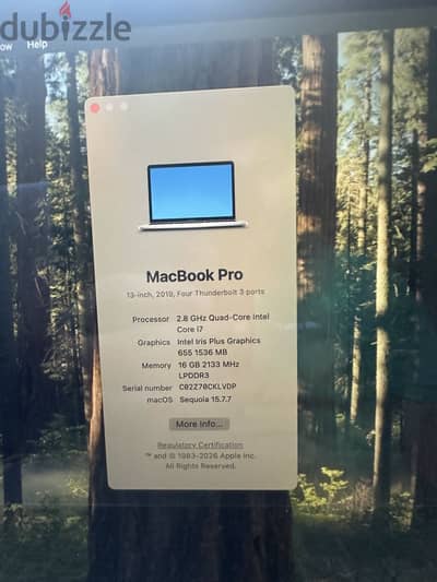Apple macbook pro 2019