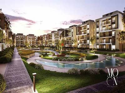 شقة للبيع ريسيل 168م فيو مميز water featuers بالتكييفات في فيفث سكوير التجمع الخامس