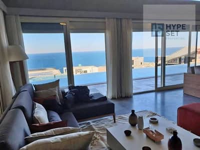 Sea-view chalet for sale in il Monte Galala Ain Sokhna fully finished minutes from La Vista and Porto Sokhna