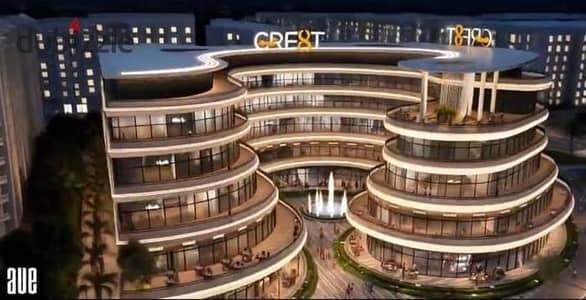 محل أرضي 47م بـ مول CRE8T بحدائق أكتوبر، واجهة رئيسية بجوار مجمع البنوك، بمقدم 572 ألف وقسط 8 سنوات بـ 5.7 مليون