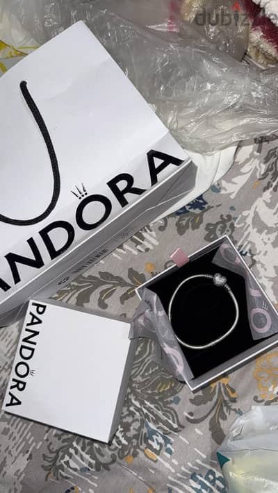 Pandora Style Silver Heart Bracelet