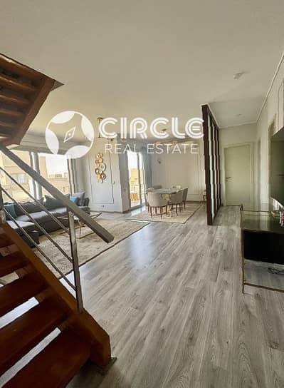 210m  Fully Furnished Penthouse For Rent In The Village Gate New Cairo Near AUC