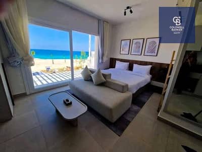 Installments over 9 y: First-row penthouse overlooking the lagoon,fully finished in a modern style, steps from the sea in the heart of Ras El Hekmam