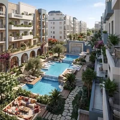 شقة لقطة 125م في كمبوند Greek Town حدائق أكتوبر بالمربع الذهبي | أنظمة سداد مرنة بدون مقدم وقسط لـ8 سنوات
