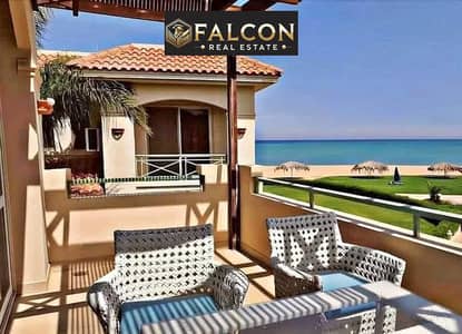 بخصم 40% - Sea View من على مصطبة  + لاجون  شاليه 134م للبيع فـ تلال العين السخنة Telal El Sokhna Porto دقائق من بورتو وطريق الزعفرانة