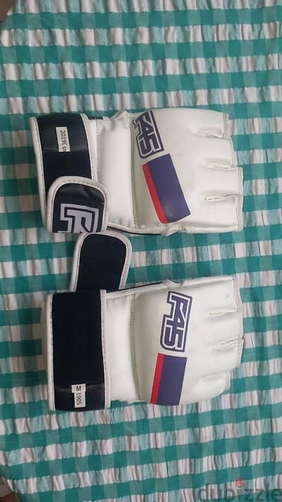 gym and boxing glove,