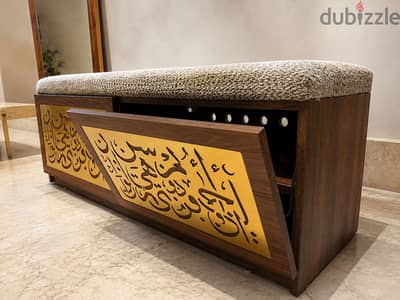 Entryway ShoeRack Bench - بنش جزامة