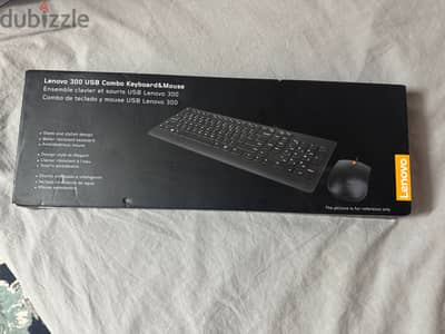 طقم لينوفو GX30M39607 – كيبورد وماوس سلكي | Lenovo 300 USB Wired Combo