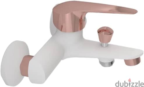 خلاط بانيو سرديزاين SD1031-WGP – أبيض × ذهبي | Sardesign Segura Bathtu