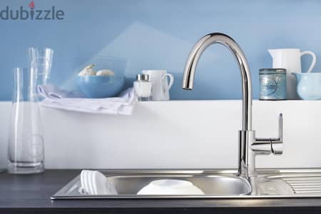 خلاط جروهي 31367000 – كروم | Grohe BauEdge Sink Mixer 31367000 