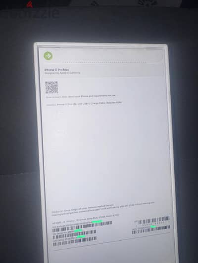 iPhone 17 pro max 512 new blue color