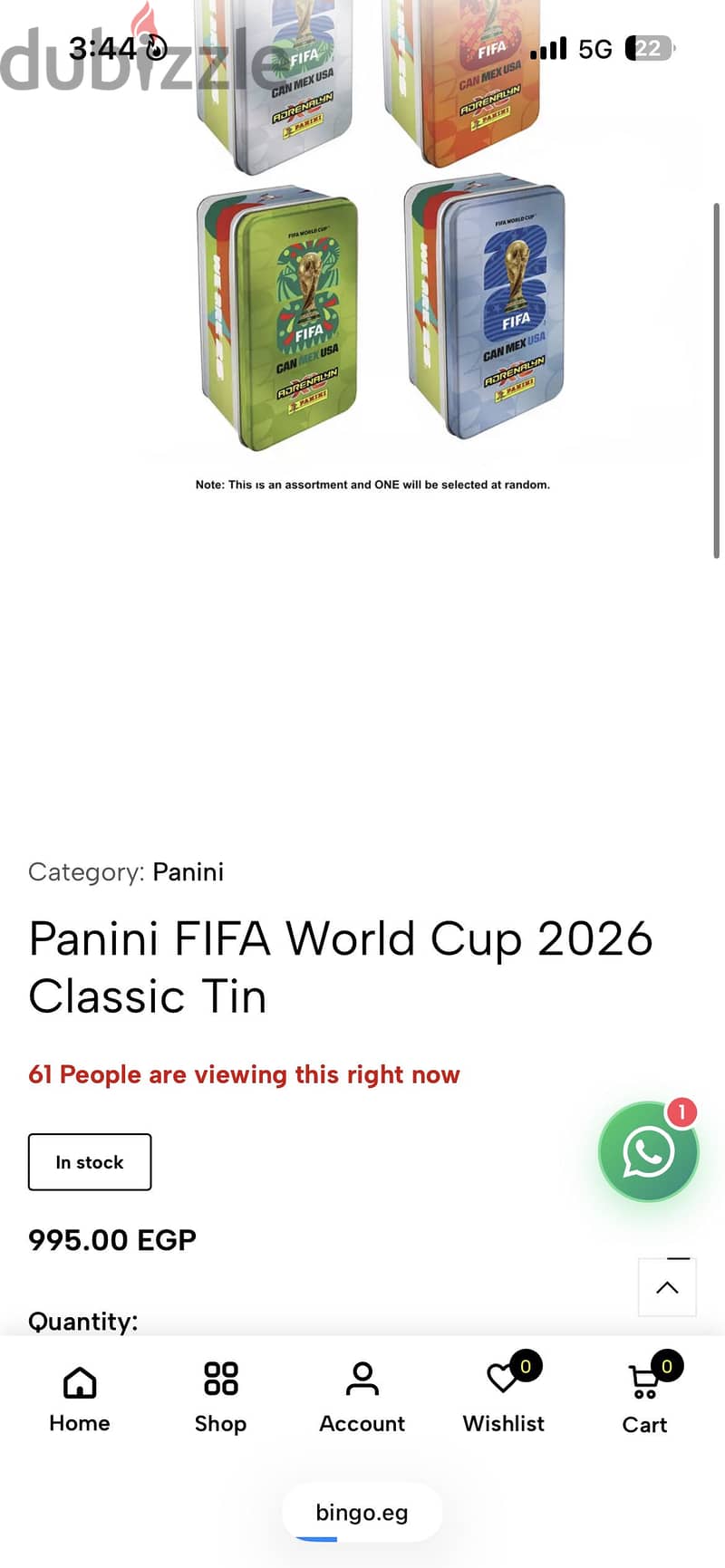 fifa panini tin can world cup 1