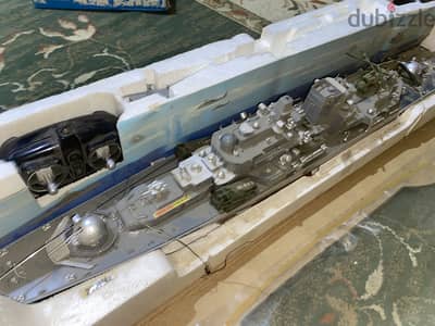 سفينة حربية لاسلكية وارد إنجلترا Smaher Destroyer RC جديدة لم تستخدم