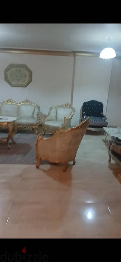 عفش شقة كامل 3 غرف وريسبشن 3 قطع لقطة بمدينة نصر