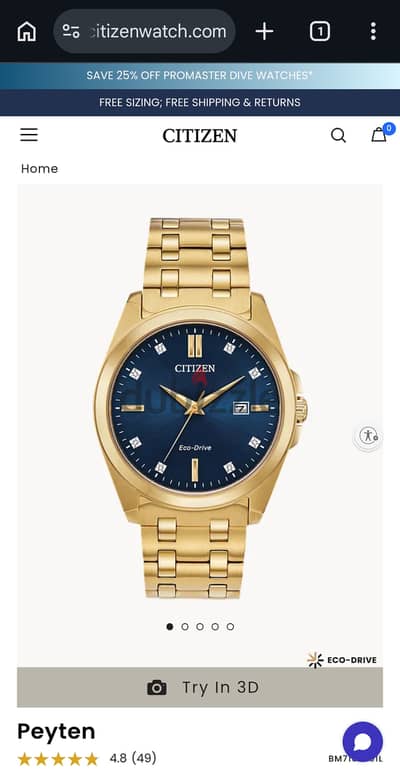 Citizen with diamonds