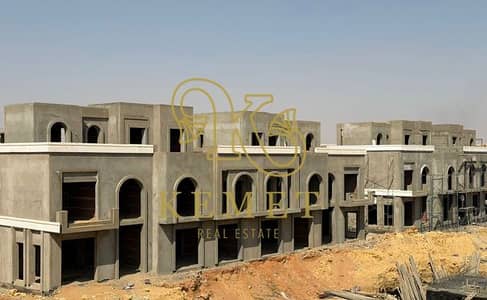 townhouse corner 220m + 59m open roof + 100m garden in 6th settlement new Cairo townhouse corner 220m + 59m open roof + 100m garden in 6th settlement new Cairo