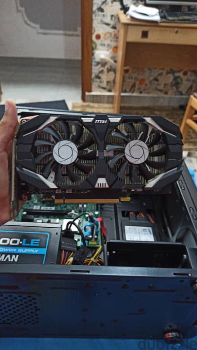 كارت Msi gtx 1050 ti 4 GB استعمال شهر