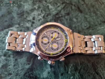 swatch Swiss original USA size 48 water resistant stainless