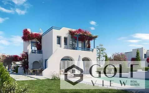 للبيع شاليه ارضي بجاردن 92م في ماونتن فيو راس الحكمه مرحله كريت(Mountain View)استلام فوري اوبن فيو علي حمام السباحه خطوات من الاجون مدفوع الصيانه