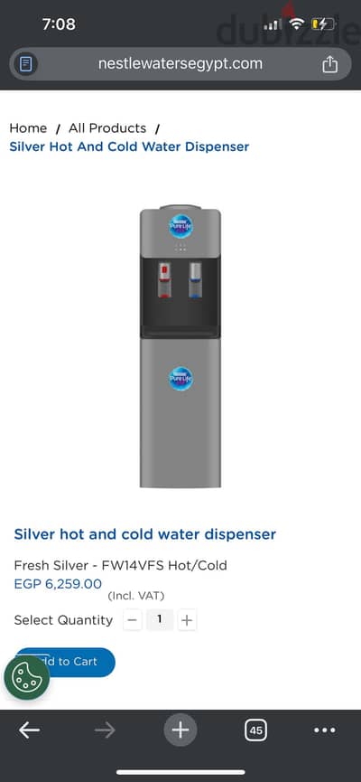 Fresh Nestle Dispenser 14VFS ساقع و سخن