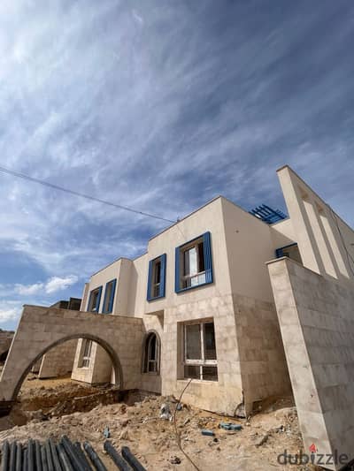 Premuim fully finished chalet overlooking the lagoon for sale with installments over 10 years