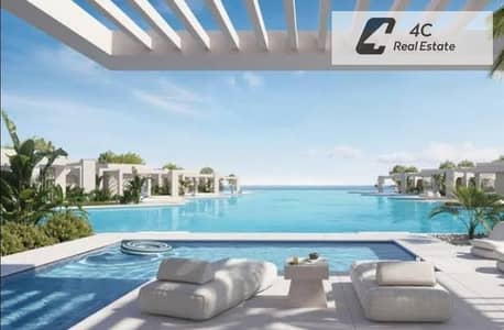 Less than the market price, receive a corner townhouse resale at Levels – Ras El Hekma – North Coast, Open view landscape with a distinctive layout - Ready for inspection and delivery