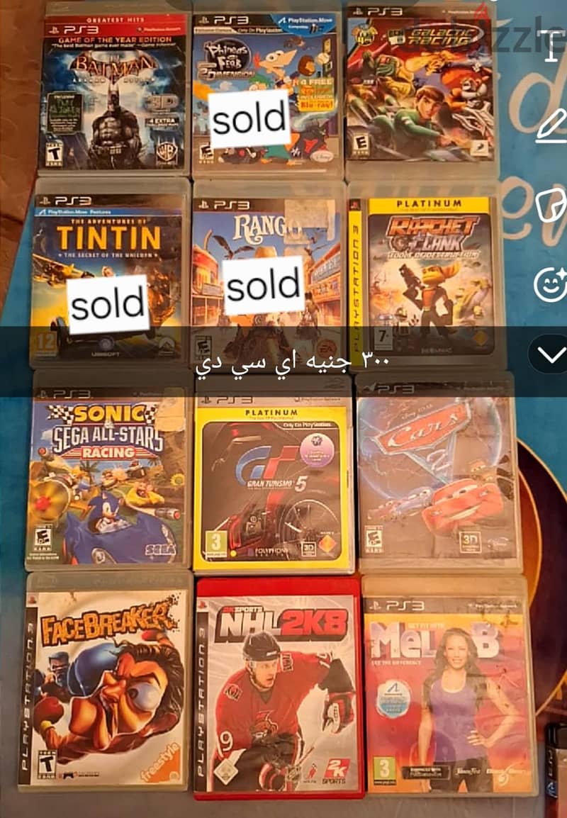 PS3  GAMES CDs all as new 6