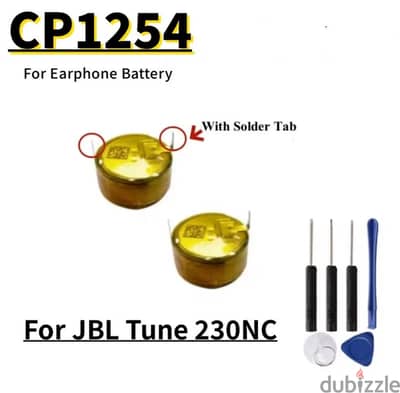 2Pcs CP1254 3.7v 0.259Wh Bluetooth Headset Battery For JBL Tune 230NC