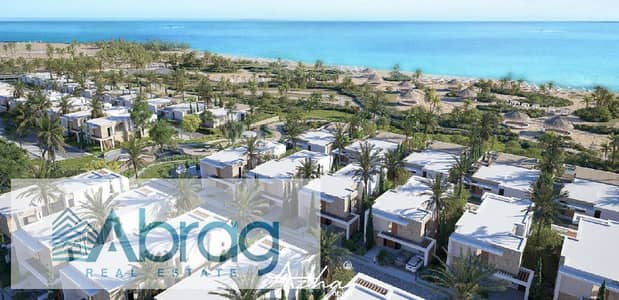 فيلا للبيع رابع صف من البحر على 10 سنوات في أزها الساحل الشمالي بالتشطيب و التكييفات